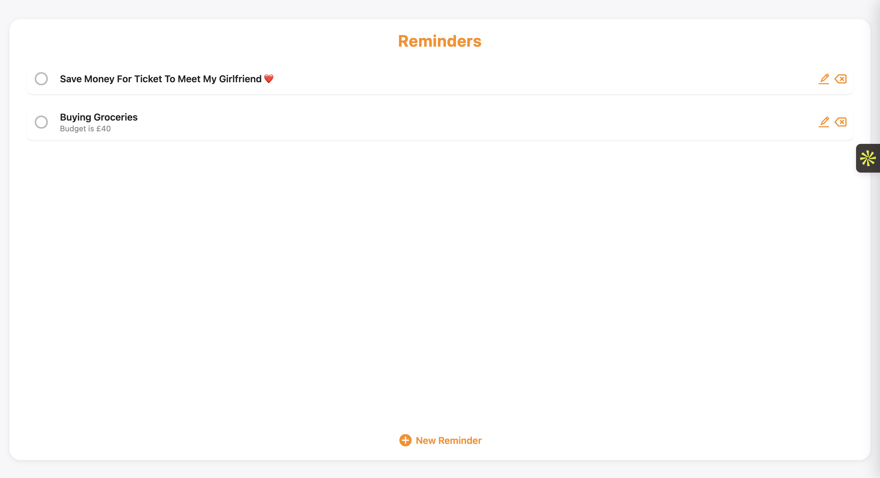 Apple Reminder